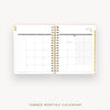 Day Designer 2025-26 daily planner: Peony Bookcloth cover with monthly calendar