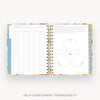 Day Designer 2026 mini weekly planner: oh so lovely cover with self assessment worksheet