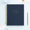Day Designer 2026-27 weekly planner: Navy Bookcloth beautiful cover agenda book
