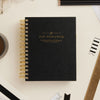 Day Designer 2026 mini daily planner: classic black pebble texture beautiful cover agenda book
