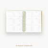 Day Designer 2025-26 daily planner: Sage bookcloth cover with 12 month calendar