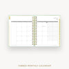 Day Designer 2025-26 daily planner: Sage Bookcloth cover with monthly calendar