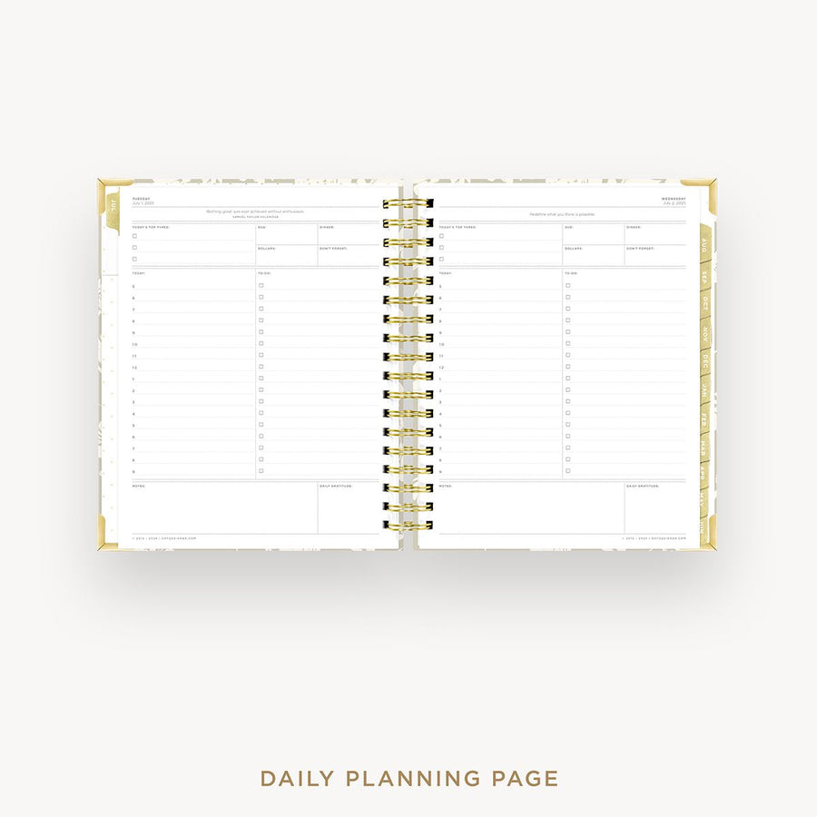 Day Designer 2025-26 daily planner: Silhouette cover with daily planning page