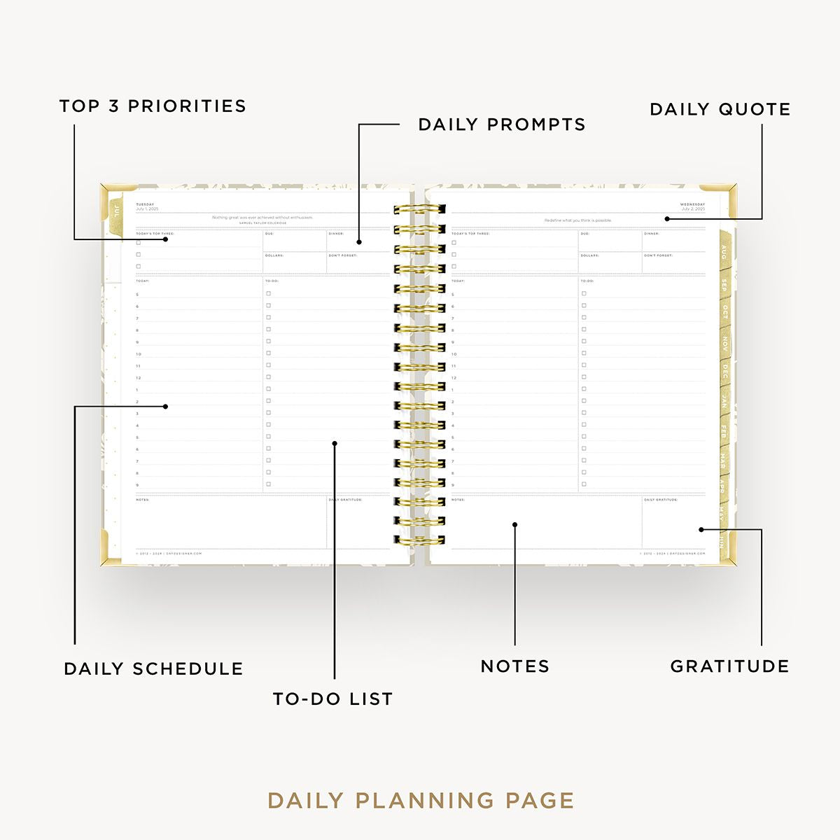 2025-26 Daily Planner: Silhouette