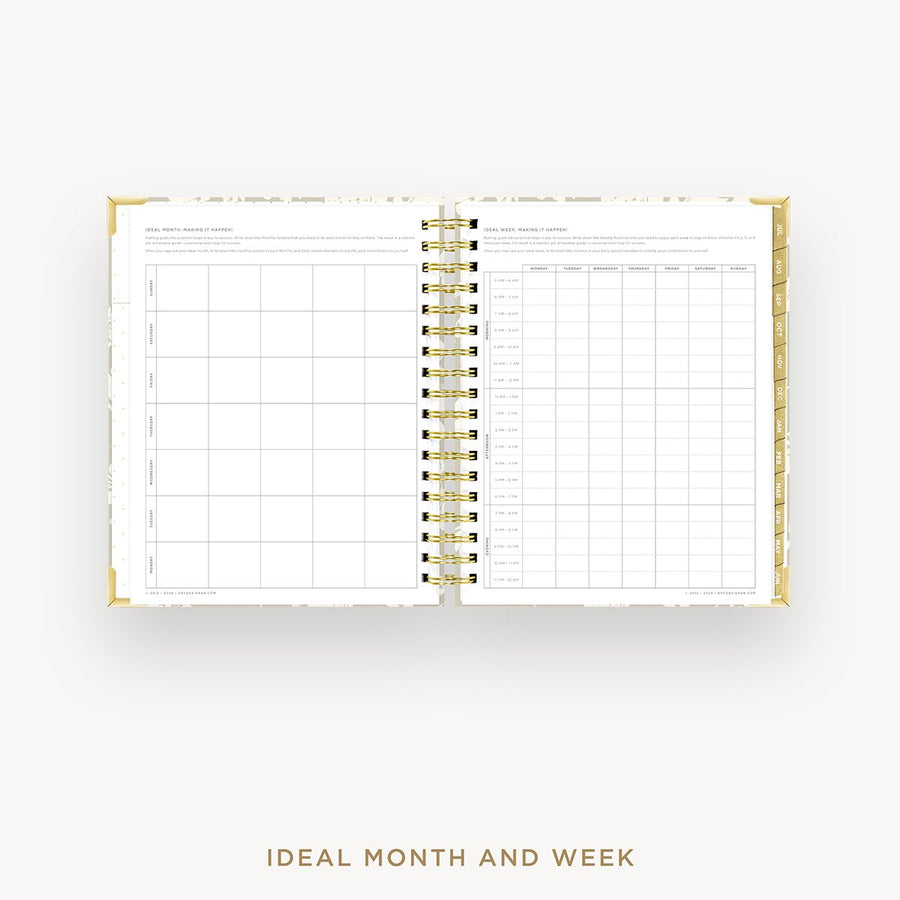 Day Designer 2025-26 daily planner: Silhouette cover with ideal week worksheet