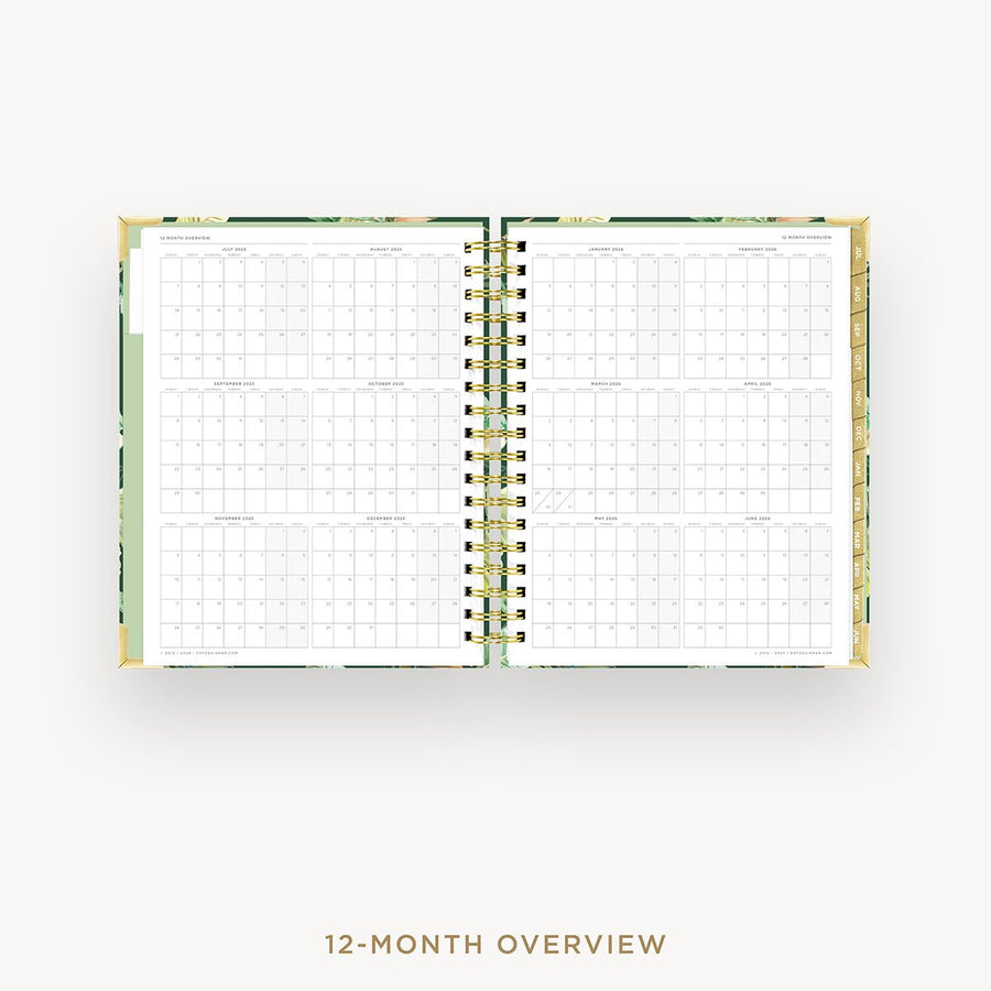 Day Designer 2025-26 daily planner: St. Barts cover with 12 month calendar