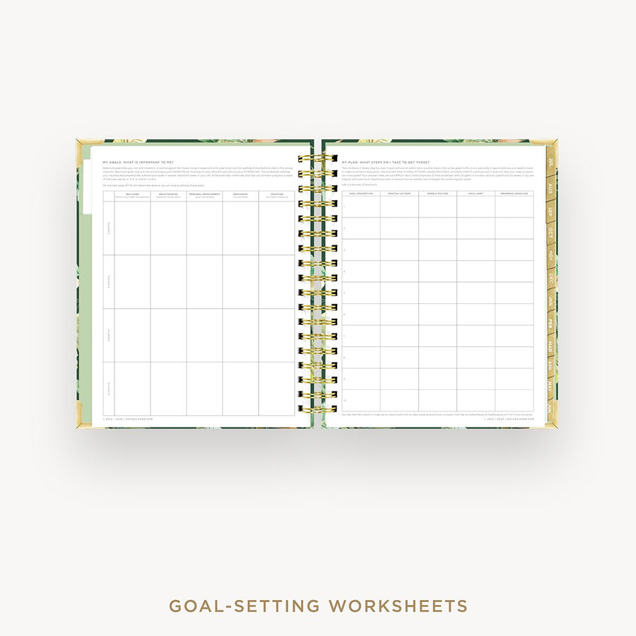 Day Designer 2025-26 daily planner: St. Barts cover with goals worksheet