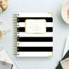 Day Designer 2026-27 mini weekly planner: Black Stripe beautiful cover agenda book