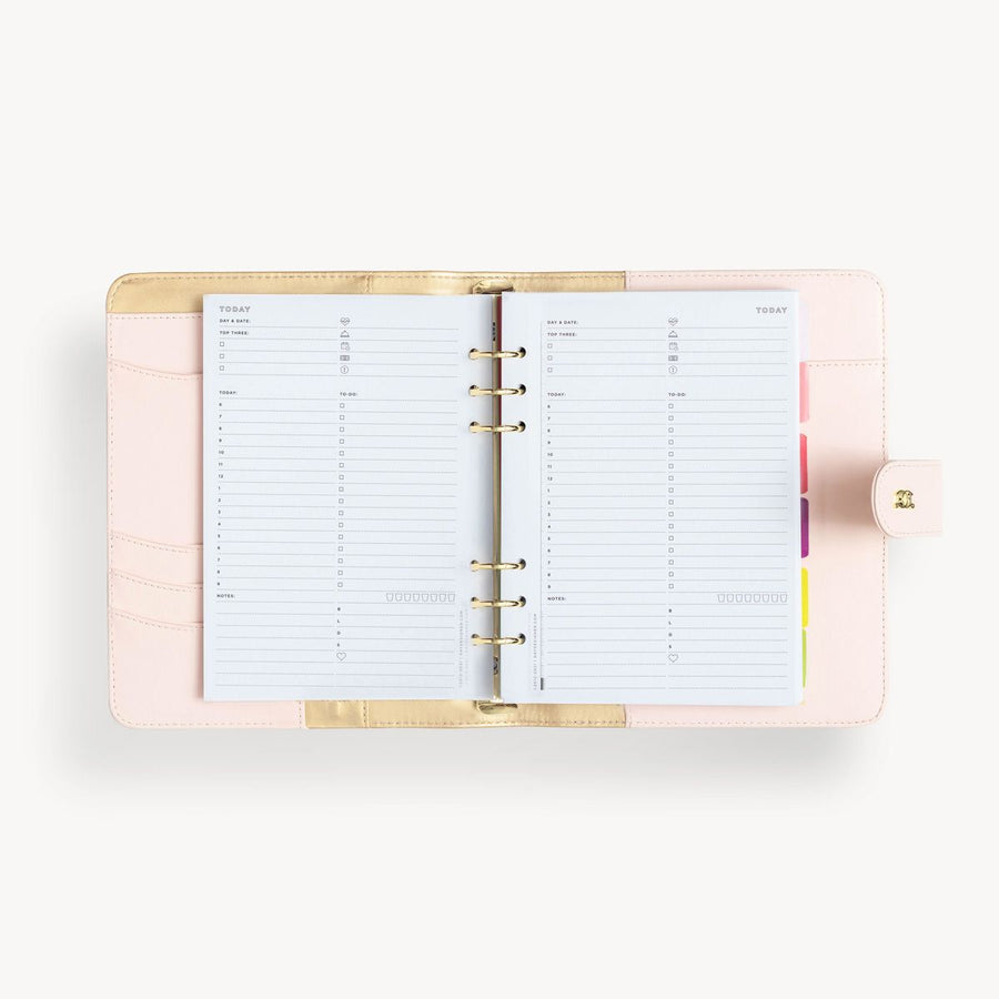 A5 Vegan Leather Planner: Blush