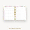 Day Designer 2025-26 daily planner: Ula Bloom cover with ideal week worksheet