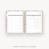 Day Designer 2025-26 daily planner: Ula Bloom cover with monthly calendar