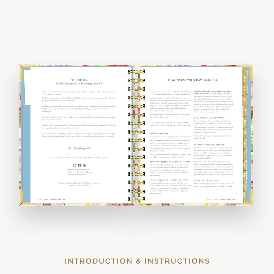 Day Designer 2026 mini weekly planner: oh so lovely cover with introduction