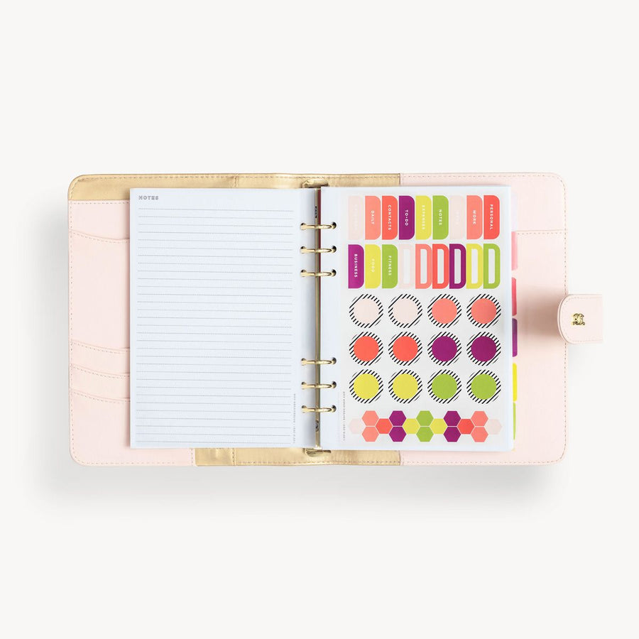 A5 Vegan Leather Planner: Blush