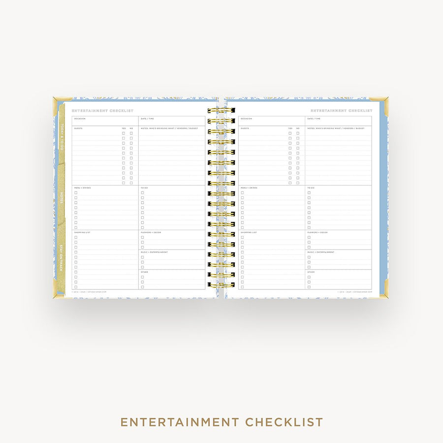 Day Designer 2025-26 weekly planner: Alicia cover with entertainment party planner