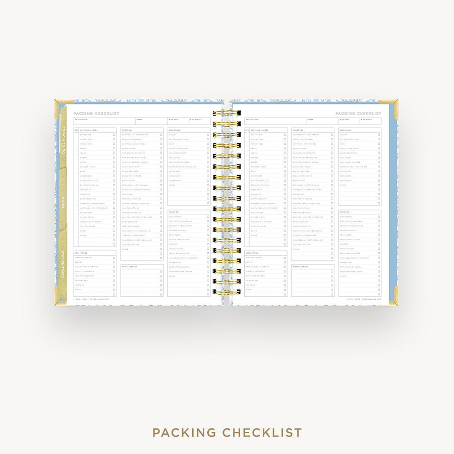 Day Designer 2025-26 weekly planner: Alicia cover with packing checklist