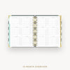 Day Designer 2025-26 weekly planner: Black Stripe cover with 12 month calendar