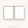 Day Designer 2025-26 weekly planner: Black Stripe cover with undated daily planning pages