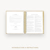 Day Designer 2025-26 weekly planner: Caramel Latte cover with introduction