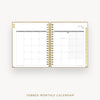 Day Designer 2025-26 weekly planner: Caramel Latte cover with monthly calendar