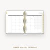 Day Designer 2025-26 weekly planner: Charcoal Bookcloth cover with monthly calendar