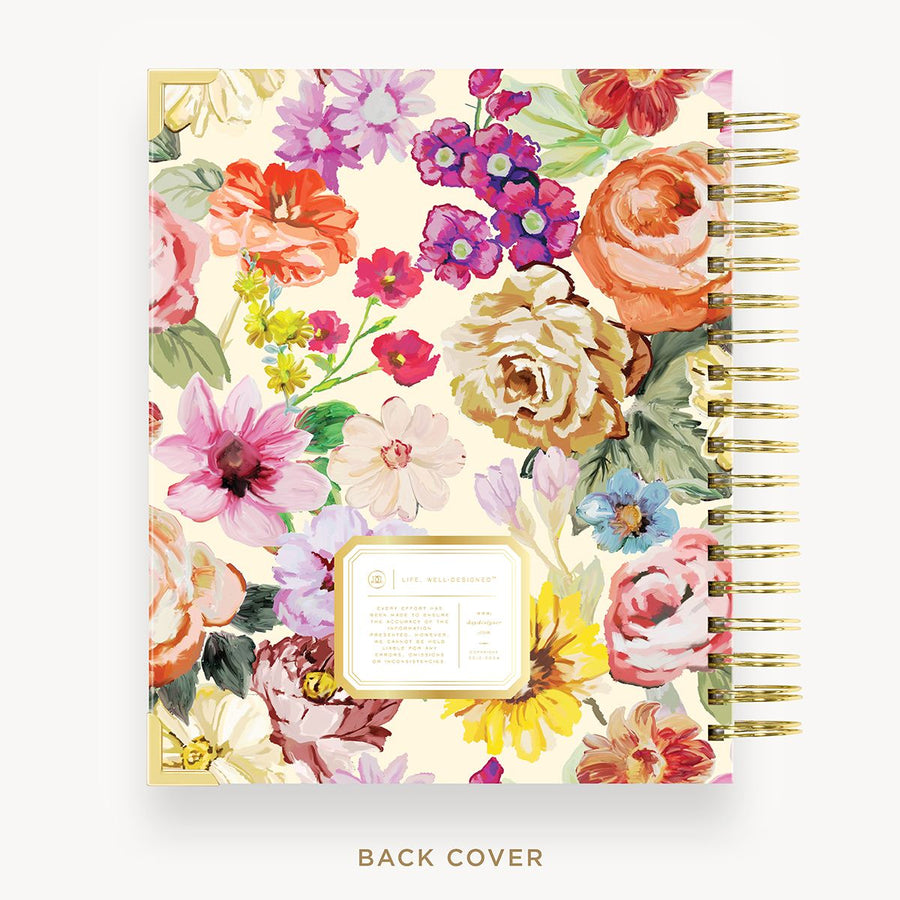 Day Designer 2025-26 weekly planner: Oh So Lovely cover with back cover with gold detail