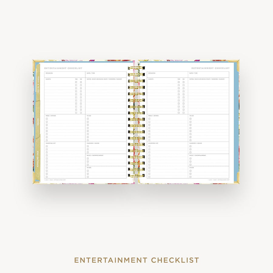 Day Designer 2025-26 weekly planner: Oh So Lovely cover with entertainment party planner