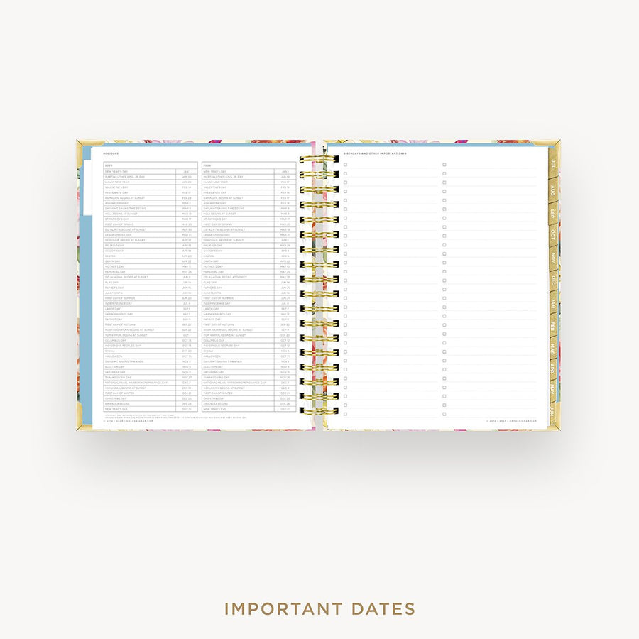 Day Designer 2025-26 weekly planner: Oh So Lovely cover with holidays page