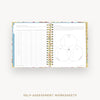 Day Designer 2025-26 weekly planner: Oh So Lovely cover with self assessment worksheet