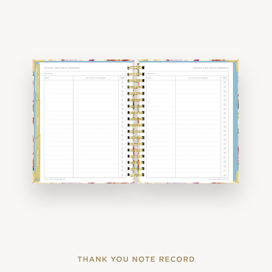 Day Designer 2025-26 weekly planner: Oh So Lovely cover with thank you notes pages