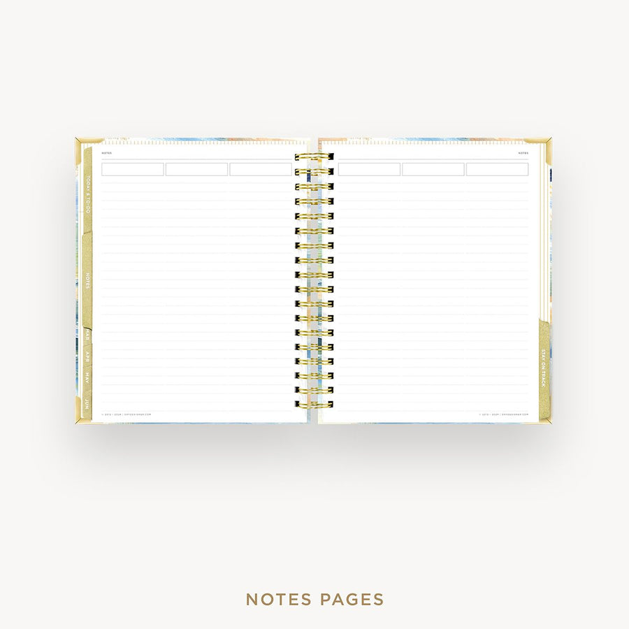 Day Designer 2025-26 weekly planner: Sea and Sky cover with note-taking pages