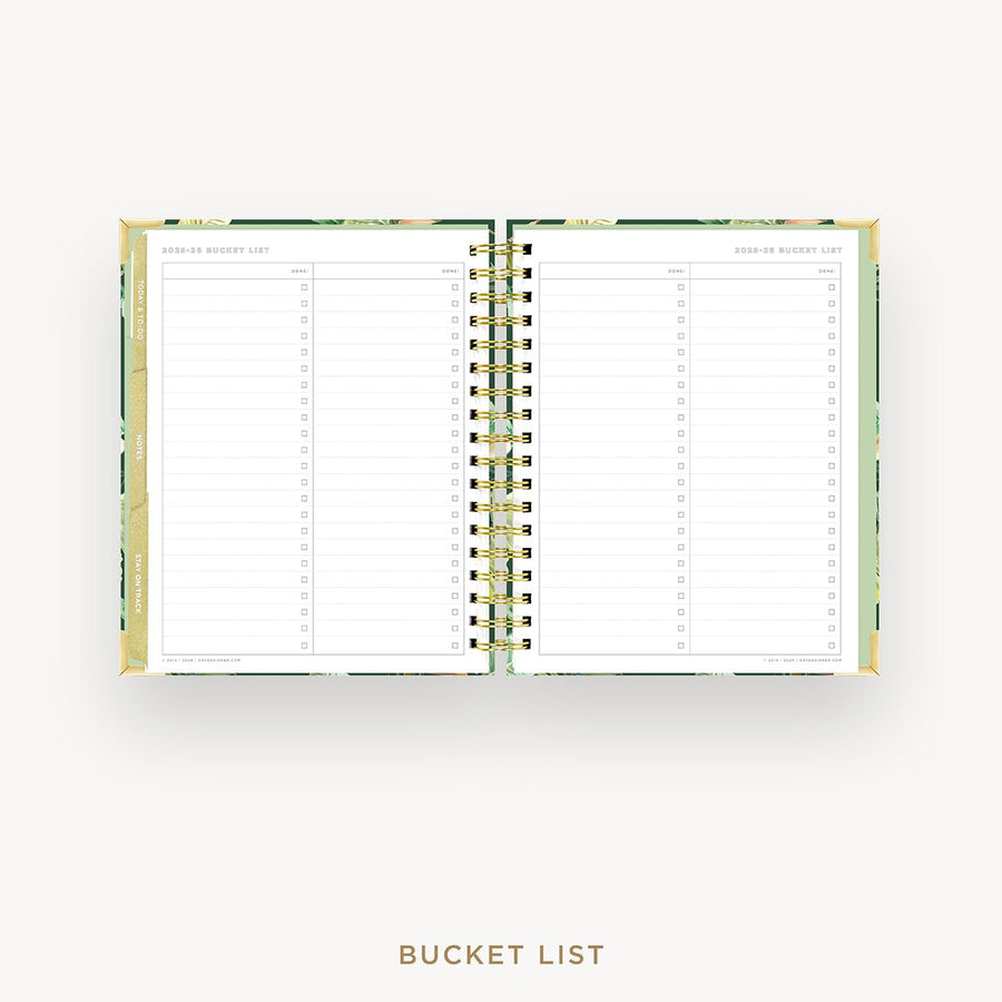 Day Designer 2025-26 weekly planner: St. Barts cover with bucket list