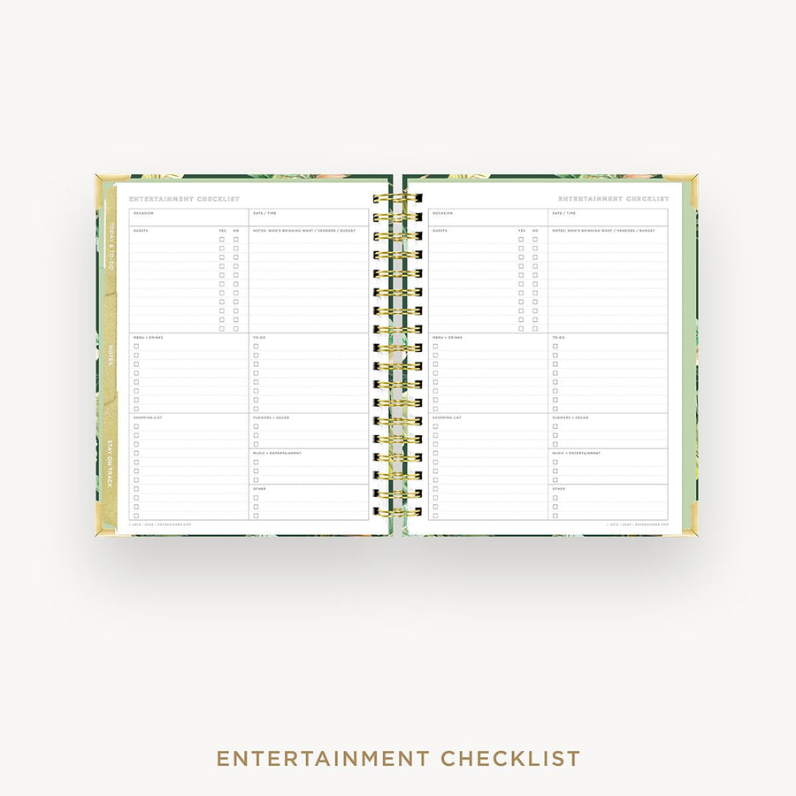 Day Designer 2025-26 weekly planner: St. Barts cover with entertainment party planner