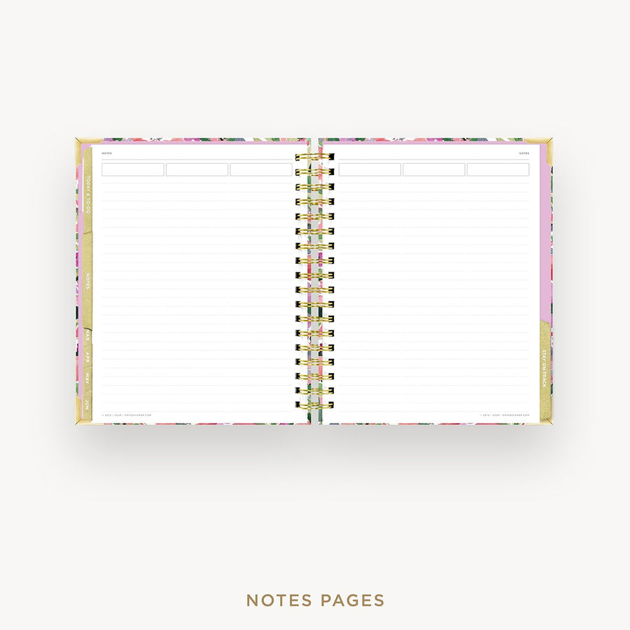 Day Designer 2025-26 weekly planner: Ula Bloom cover with note-taking pages