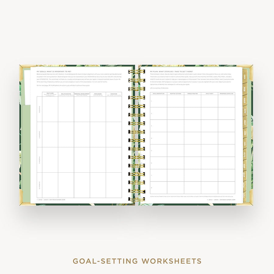Day Designer 2026 mini weekly planner: st barts cover with goals worksheet