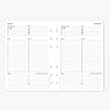 A5 Quarterly Planner Inserts: Dated Day on One Page (Q4 2026: October - December 2026)