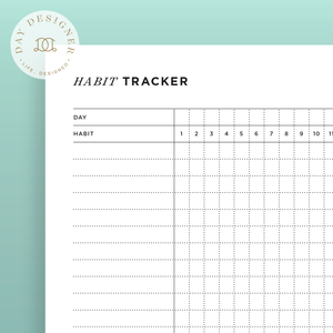 Free Habit Tracker Printable