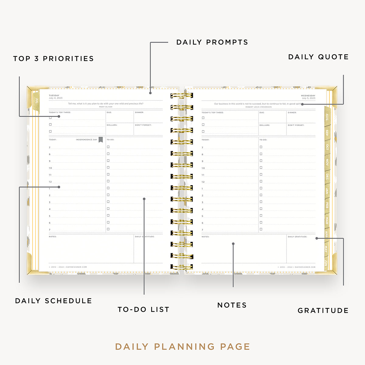 2023-24 Mini Daily Planner: Chic