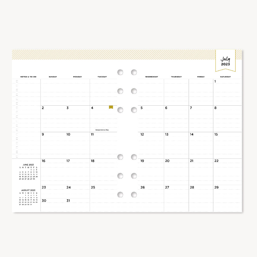 2023 Monthly Planner Inserts PRINTED Planner Inserts & 