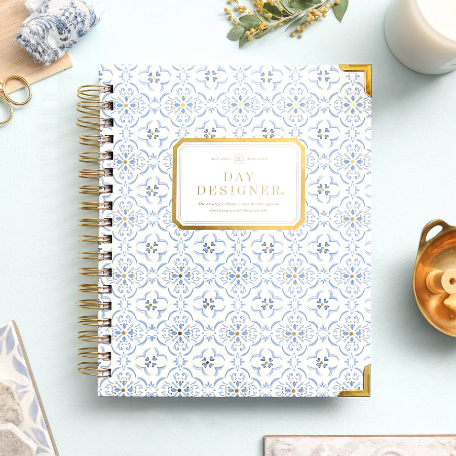 Day Designer's 2023 Weekly Planner Casa Bella with beautiful cover agenda book.