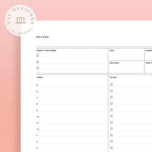 Free Daily Planner Page Printable