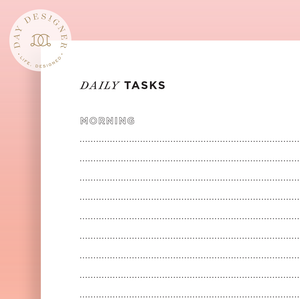 Free Daily Tasks Checklist Printable