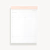 Daily Desktop Planner Pad: Blush