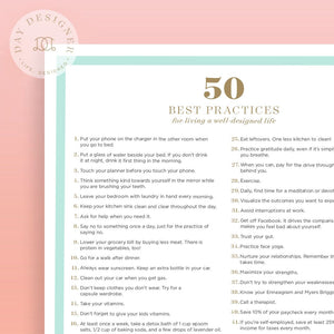 Free 50 Best Practices Printable