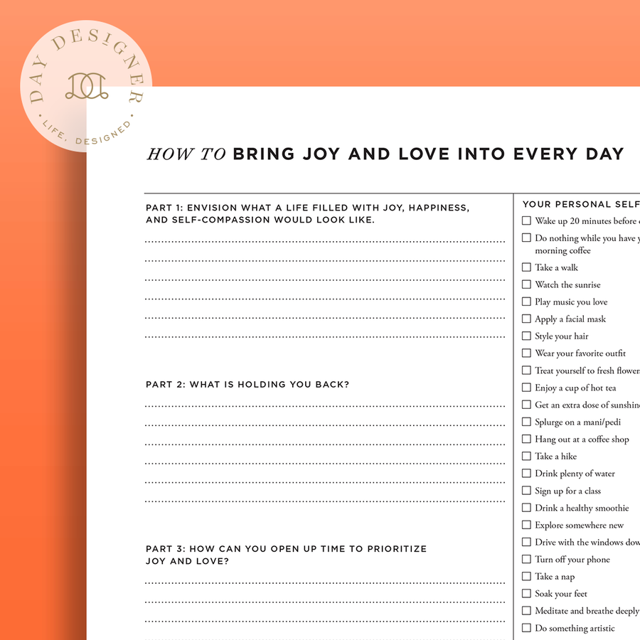 How to Bring Joy and Love into Every Day
