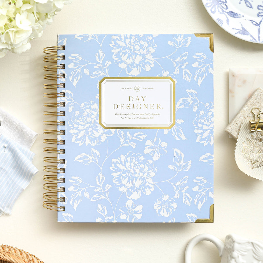 Day Designer 2023-24 Daily Planner Annabel with beautiful cover agenda book.