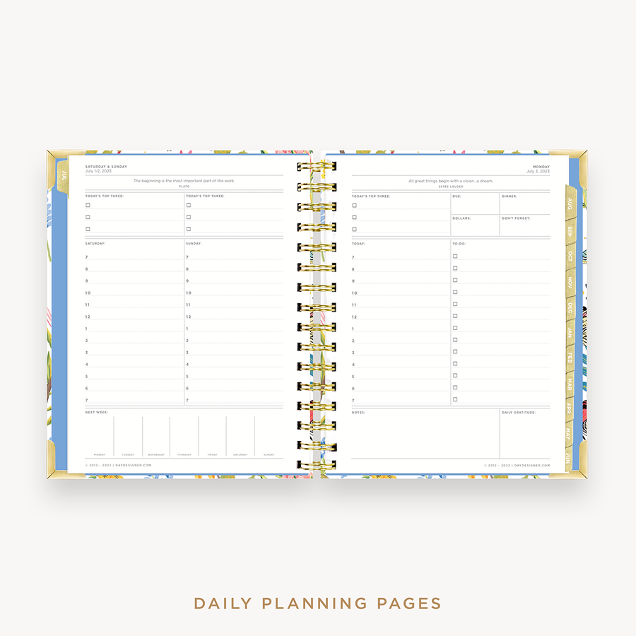 Day Designer's 2023-24 Daily Mini Planner Flutter with daily planning page.