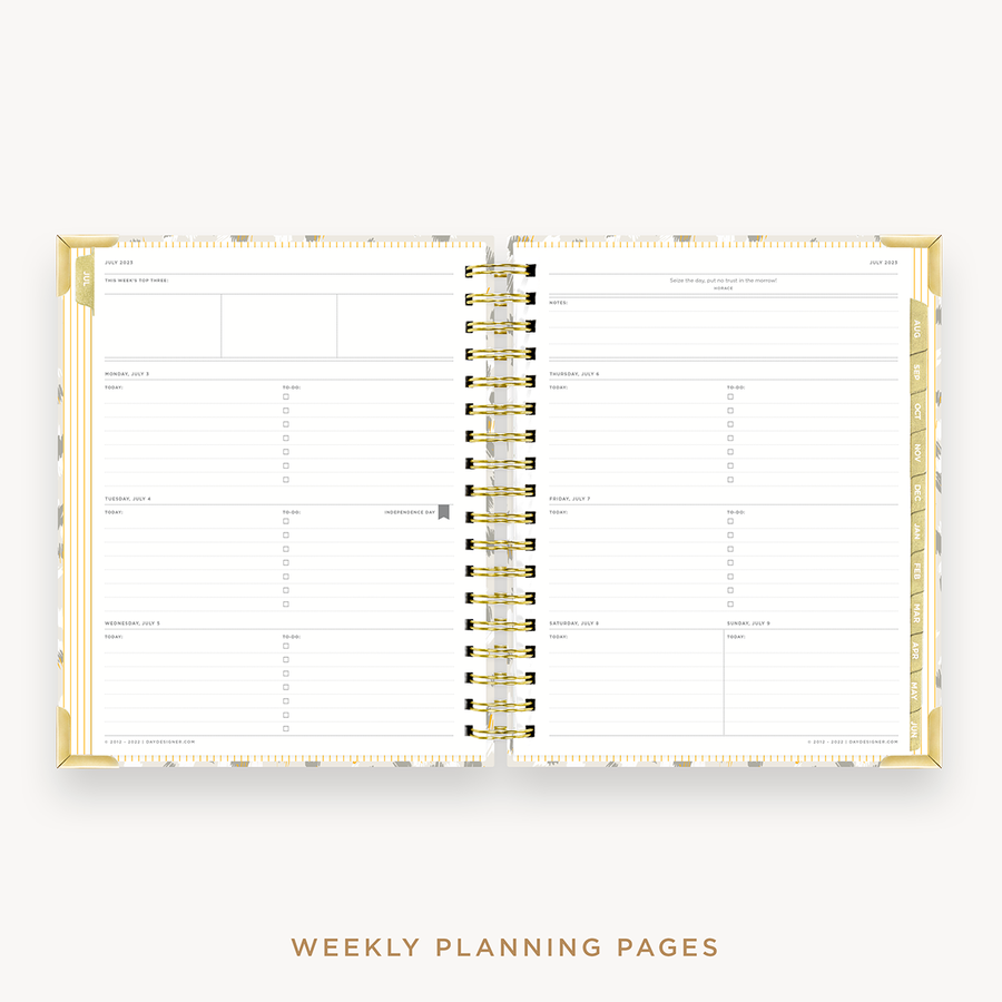 Day Designer's 2023-24 Weekly Planner Chic with weekly planning page.