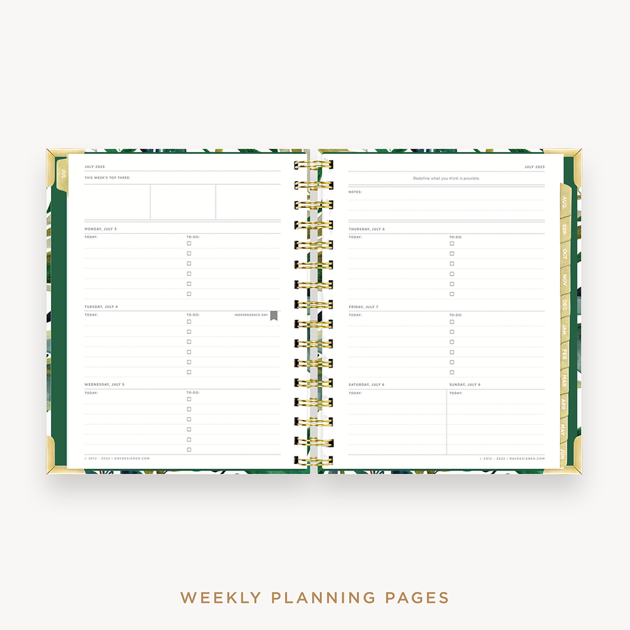Day Designer's 2023 Weekly Mini Planner Bali with weekly planning page.