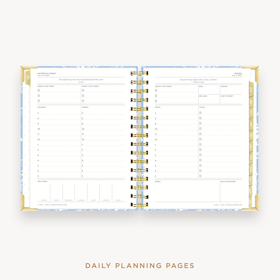 Day Designer's 2023 Daily Mini Planner Annabel with daily planning page.