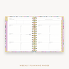 Day Designer's 2023 Weekly Mini Planner Blurred Spring with weekly planning page.
